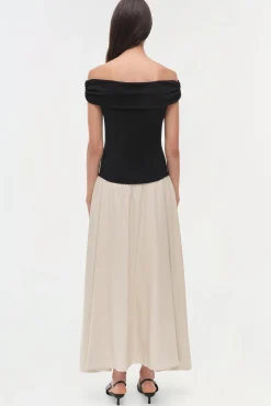 Women Simkhai Adaline Knit Linen Midi Dress