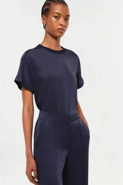 Women Simkhai Addy Satin T-Shirt