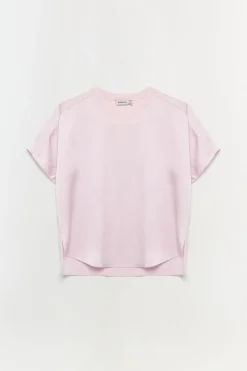 Women Simkhai Addy Satin T-Shirt