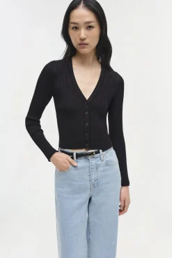 Women Simkhai Ailany Rib Knit Cardigan