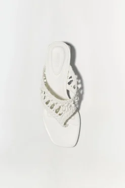 Simkhai Alia Woven Block Heel Sandal