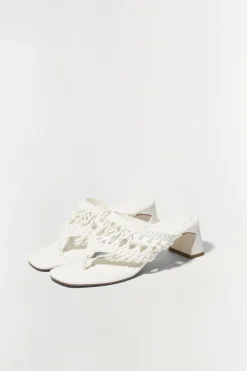 Simkhai Alia Woven Block Heel Sandal