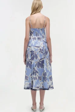 Women Simkhai Analise Linen Midi Dress