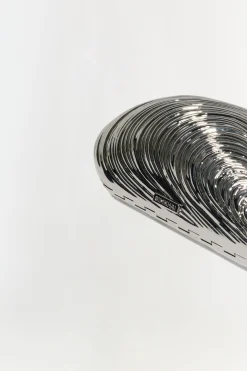 Simkhai Bridget Mini Metal Oyster Clutch