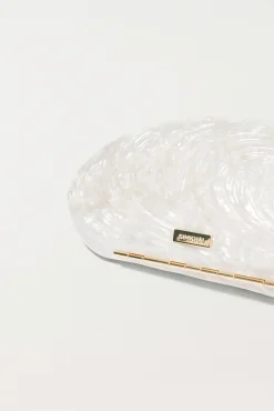 Simkhai Bridget Pearl Oyster Clutch