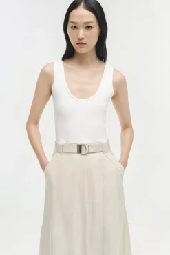Women Simkhai Camden Knit Linen Midi Dress