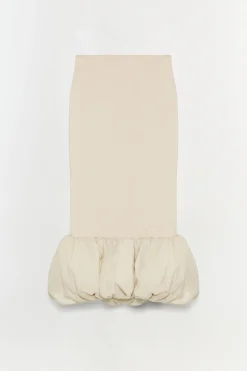 Women Simkhai Camille Linen Knit Midi Skirt