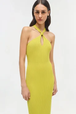 Women Simkhai Celaena Rib Knit Midi Dress