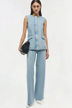 Women Simkhai Charley Denim Top