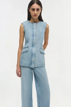 Women Simkhai Charley Denim Top