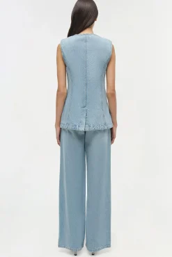 Women Simkhai Charley Denim Top