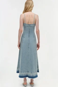 Women Simkhai Clarissa Denim Midi Dress