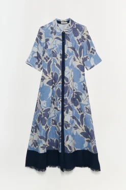Women Simkhai Claudine Linen Midi Dress