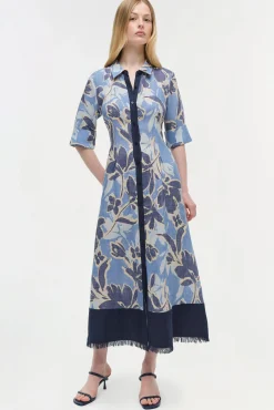 Women Simkhai Claudine Linen Midi Dress