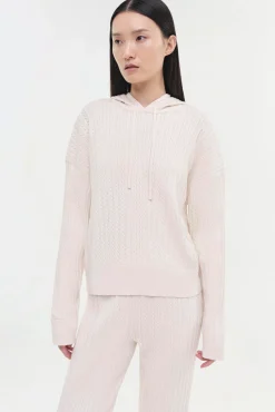 Women Simkhai Cotton Cashmere Cable Hoodie