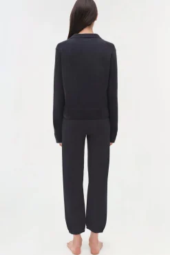 Women Simkhai Cotton Cashmere Long Sleeve Polo