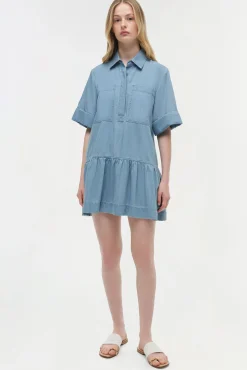 Women Simkhai Cris Chambray Mini Dress