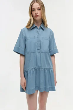 Women Simkhai Cris Chambray Mini Dress