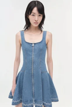 Women Simkhai Eleodra Denim Mini Dress