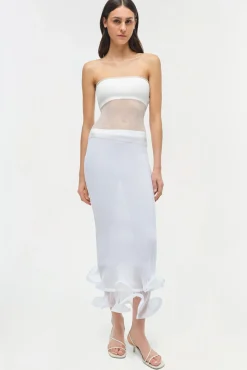 Women Simkhai Emberly Strapless Plisse Top