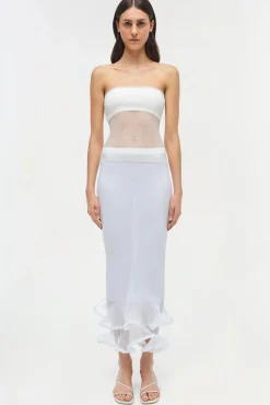 Women Simkhai Emberly Strapless Plisse Top