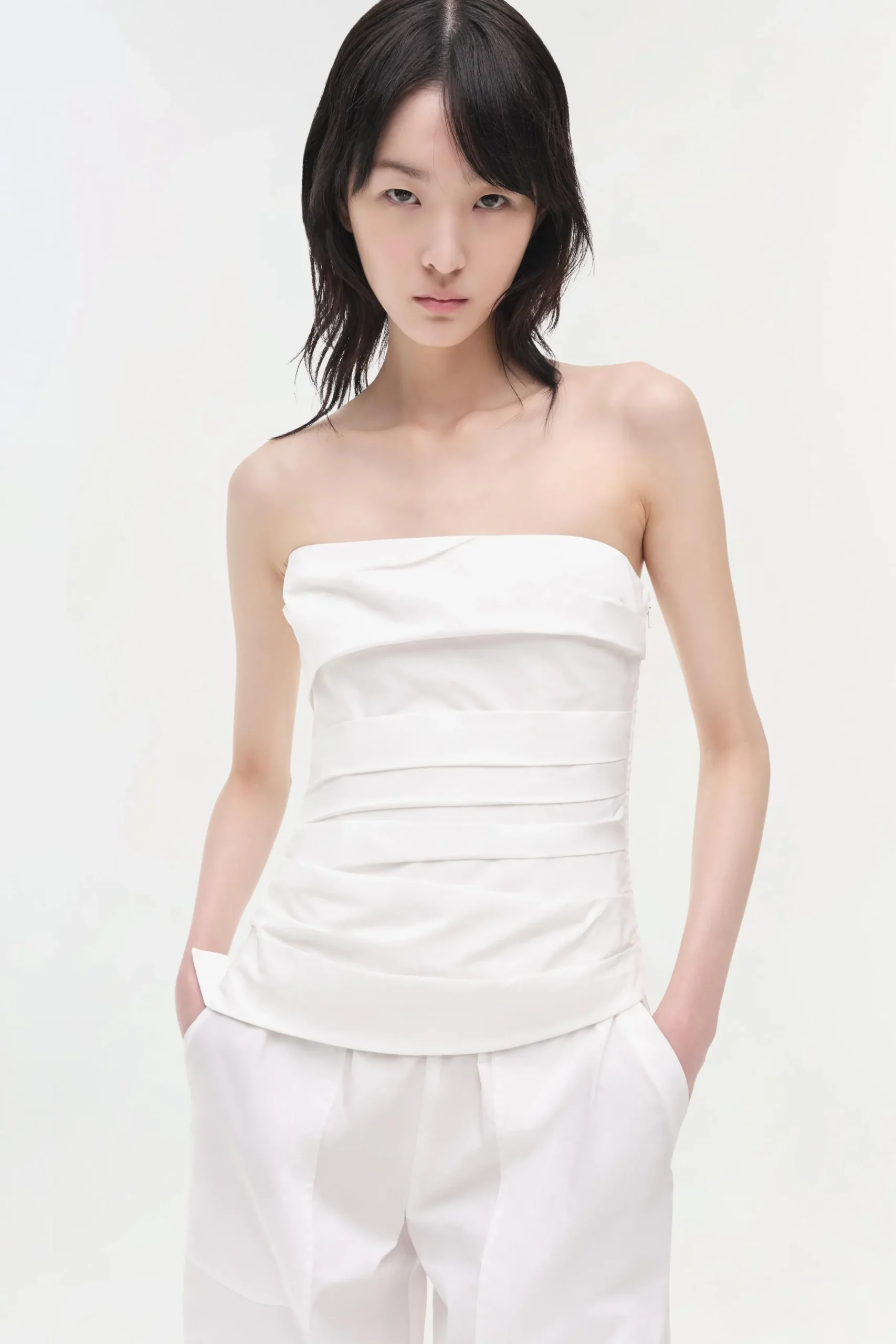 Women Simkhai Emerson Cotton Bustier Top