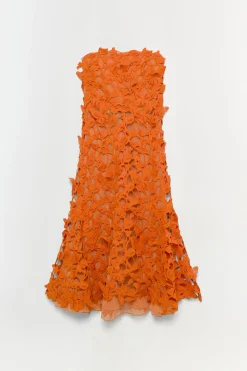 Women Simkhai Fleurella Applique Midi Dress
