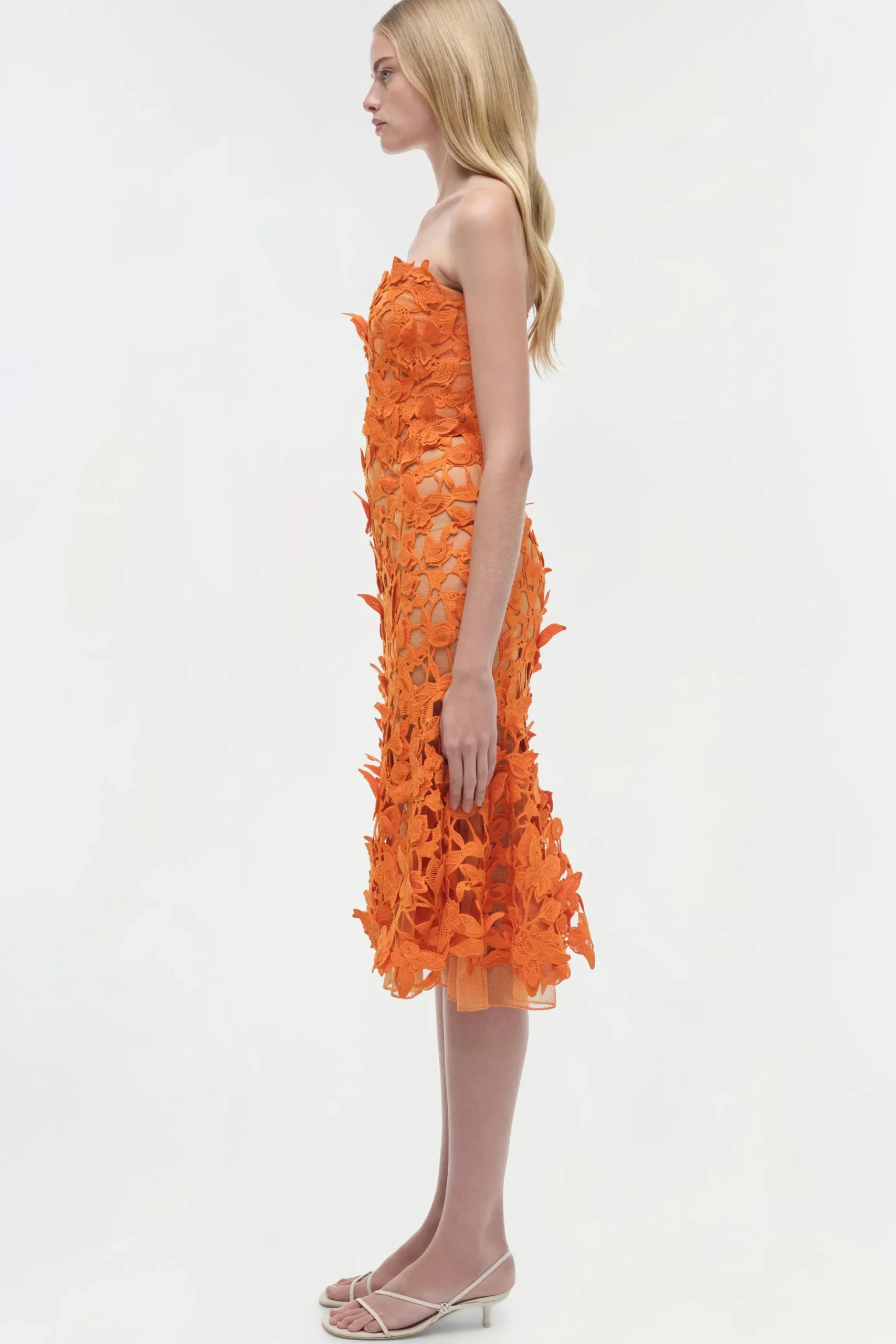 Women Simkhai Fleurella Applique Midi Dress