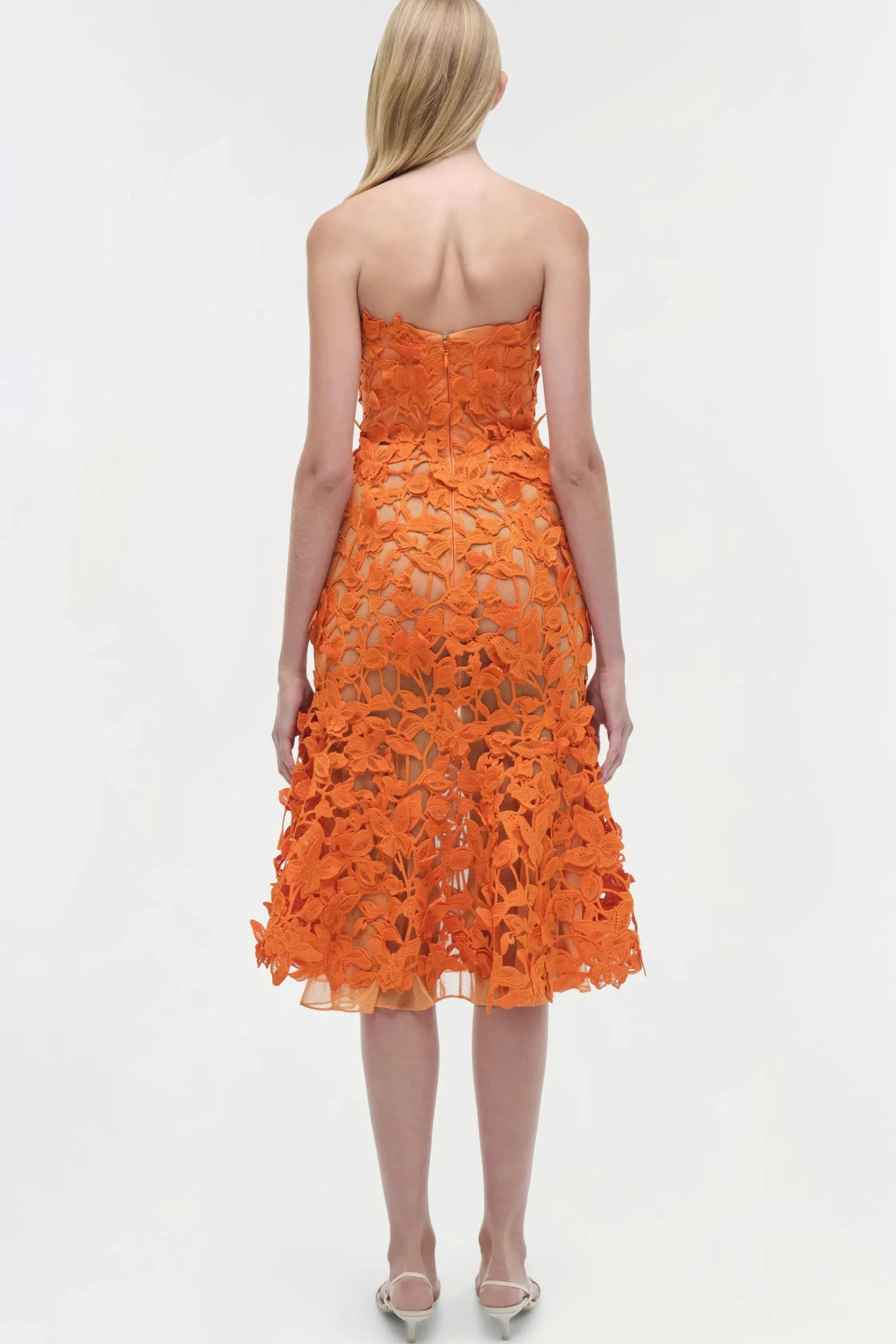 Women Simkhai Fleurella Applique Midi Dress