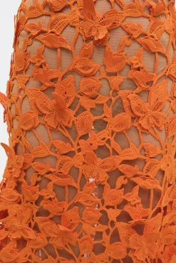 Women Simkhai Fleurella Applique Midi Dress