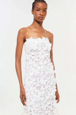 Women Simkhai Fleurella Applique Midi Dress