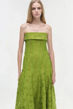 Women Simkhai Imogen Jacquard Strapless Midi Dress