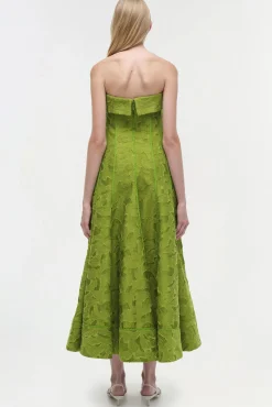 Women Simkhai Imogen Jacquard Strapless Midi Dress