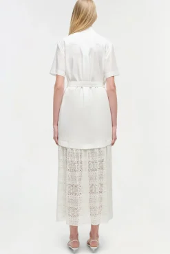 Women Simkhai Jenner Lace Midi Shirt Dress