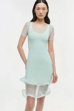 Women Simkhai Jett Plisse Mini Dress