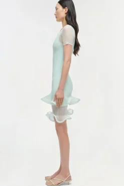 Women Simkhai Jett Plisse Mini Dress