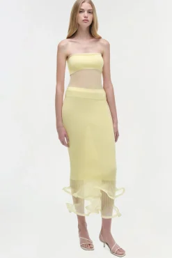 Women Simkhai Kelso Knit Midi Skirt