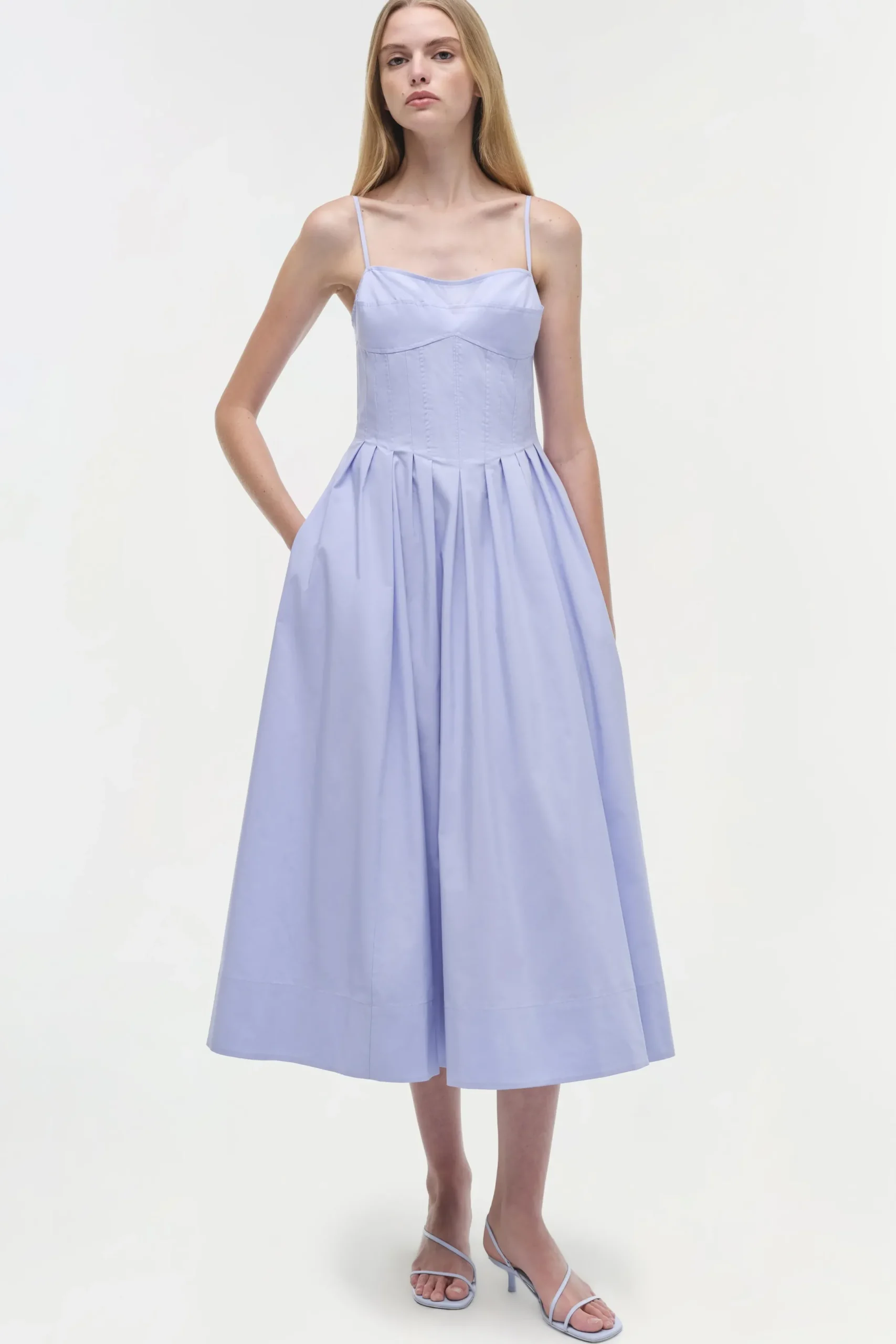 Women Simkhai Kittiya Cotton Midi Dress
