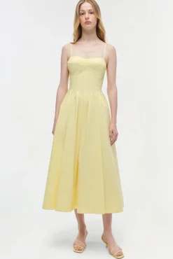 Women Simkhai Kittiya Cotton Midi Dress