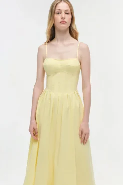Women Simkhai Kittiya Cotton Midi Dress