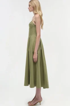 Women Simkhai Kittiya Cotton Midi Dress
