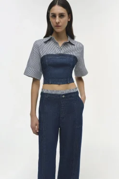 Women Simkhai Kori Double Waistband Jean