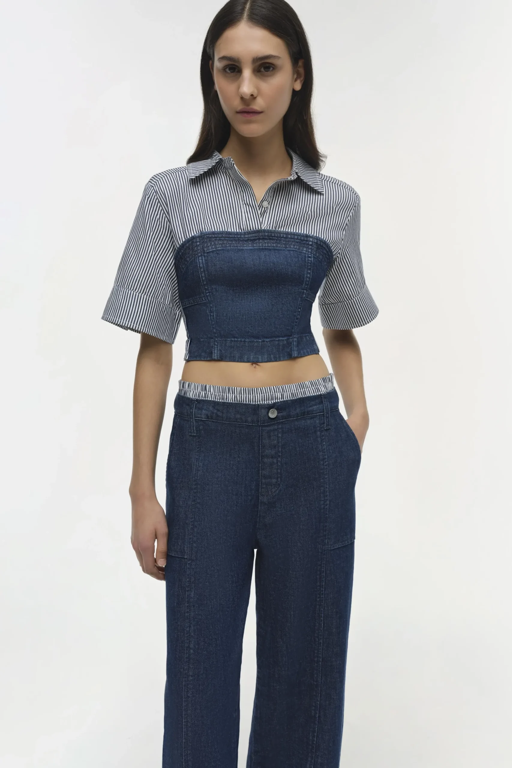 Women Simkhai Kori Double Waistband Jean