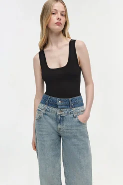 Women Simkhai Kove Double Waistband Jean
