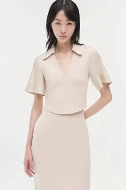 Women Simkhai Lizzie Linen Knit Top