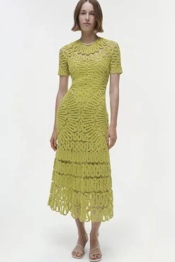 Women Simkhai Lorelai Embroidered Midi Dress
