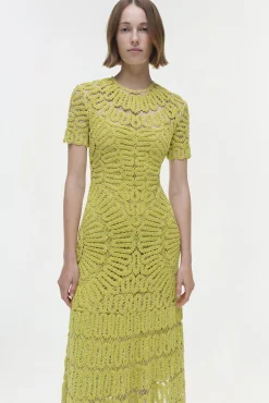 Women Simkhai Lorelai Embroidered Midi Dress