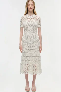 Women Simkhai Lorelai Embroidered Midi Dress