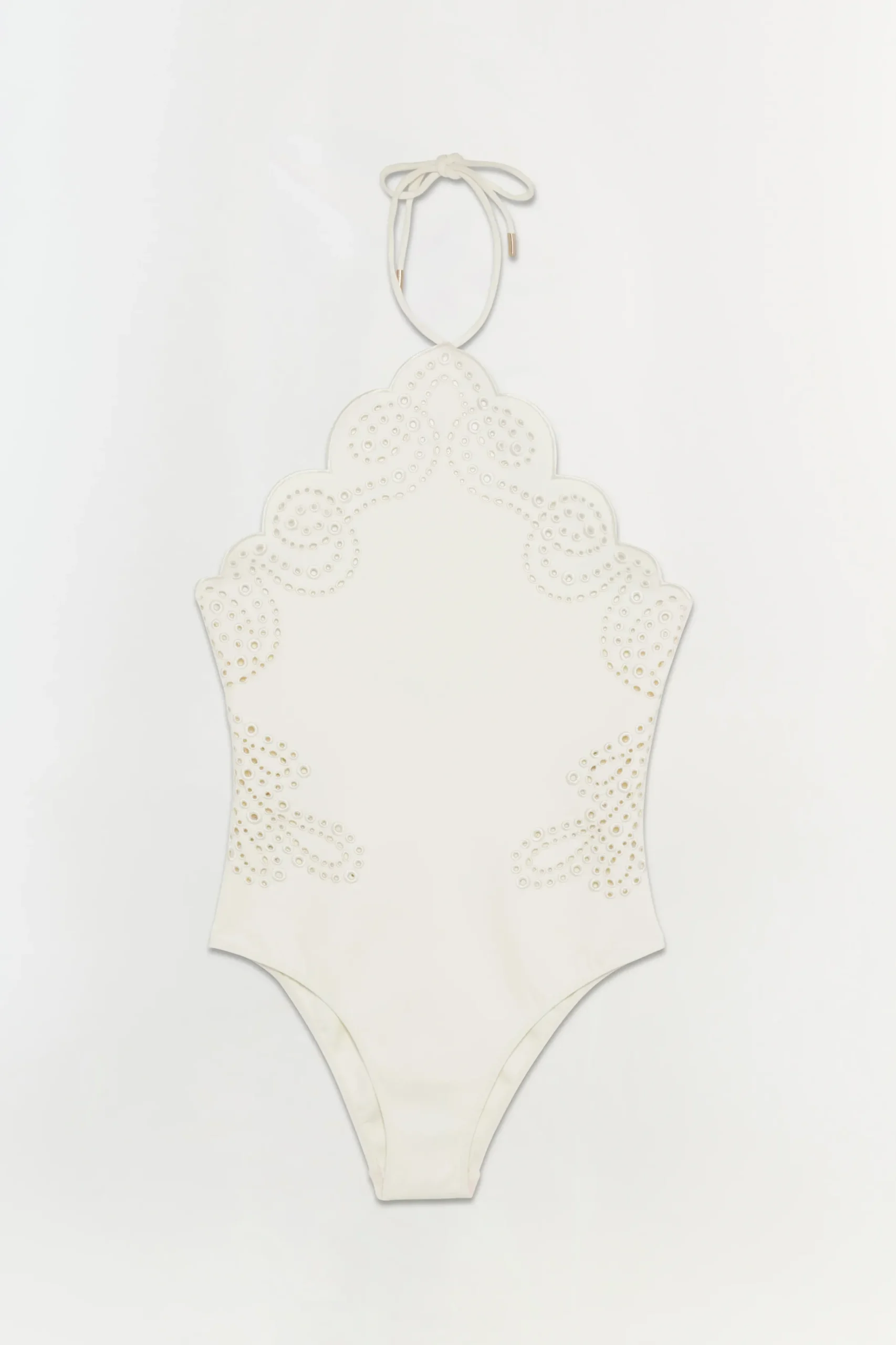 Women Simkhai Nicolette Halter Embroidered Swimsuit
