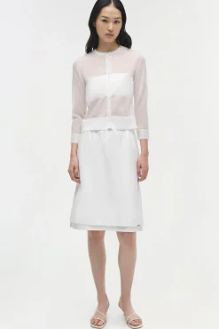 Women Simkhai Rachel Sheer Knit Cardigan